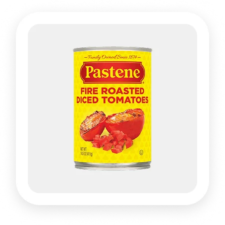 Fire-roasted diced tomatoes
